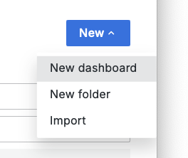 Create new Dashboard