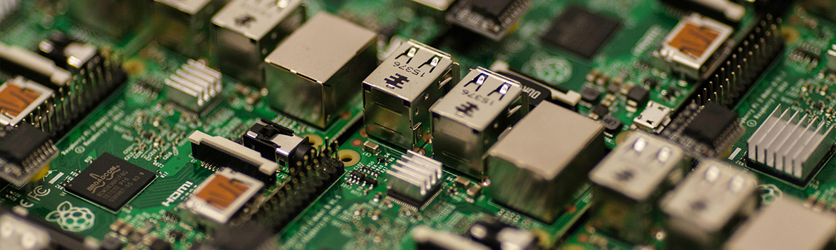 Raspberry Pi on a desk